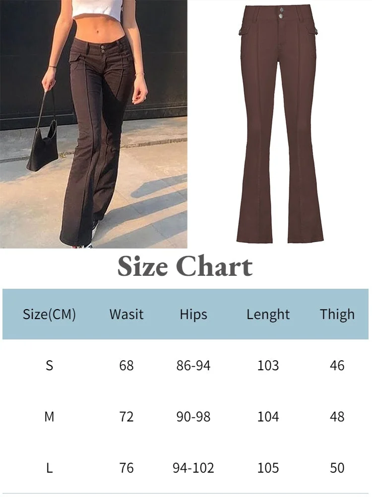Jacuqeline 2022 Flare Flares Y2K Jeans Vintage Low Rise Pants Fairy Grunge Cargo Trousers Woman Streetwear Korean Baggy Jeans