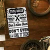 Tool Rules - Vintage Metal Signs - 20*30cm/30*40cm