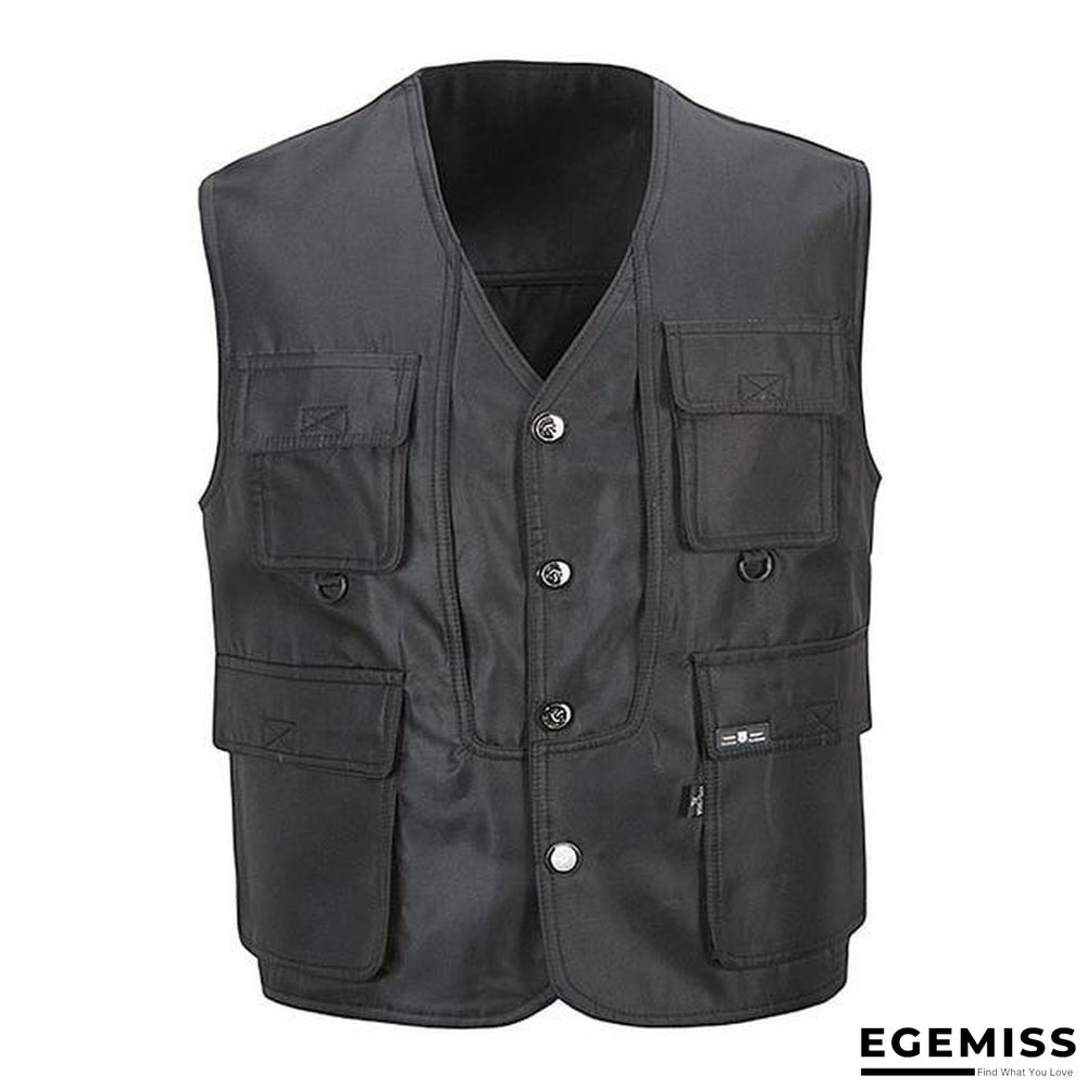 Men Multi-Pocket Classic Waistcoat Male Sleeveless Unloading Solid Coat Work Vest Tactical Masculino Jacket | EGEMISS