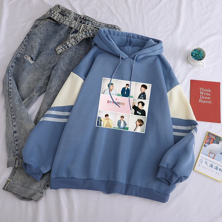 BTS Dynamite Album Colorblock Hoodie