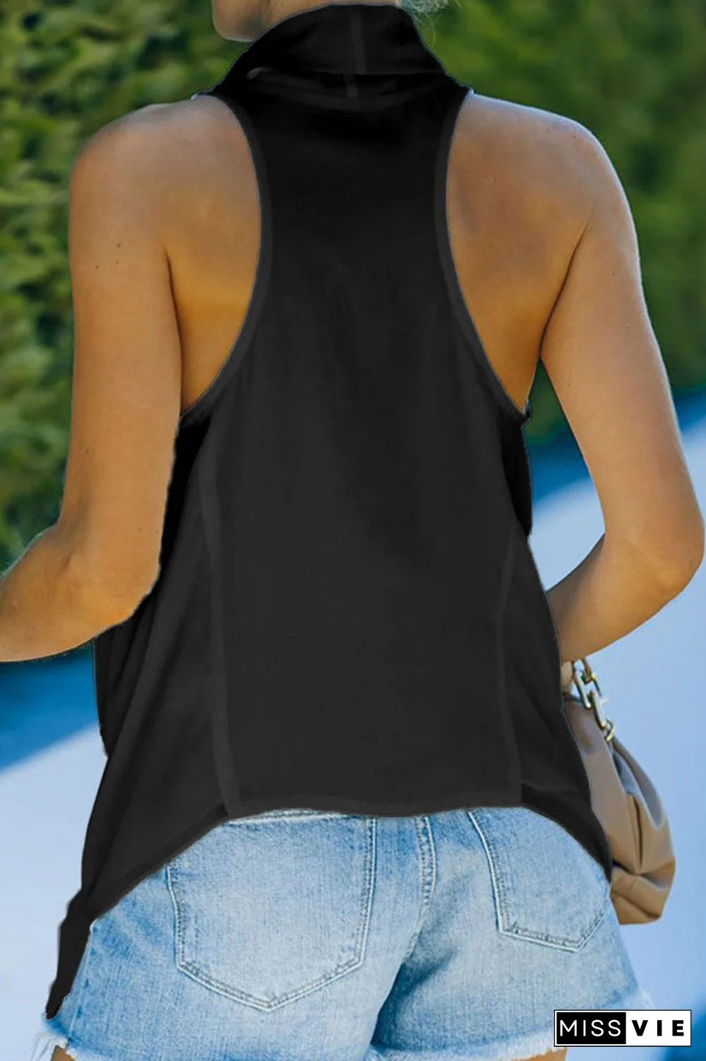 Sweet Elegant Print Scarf Collar Tops