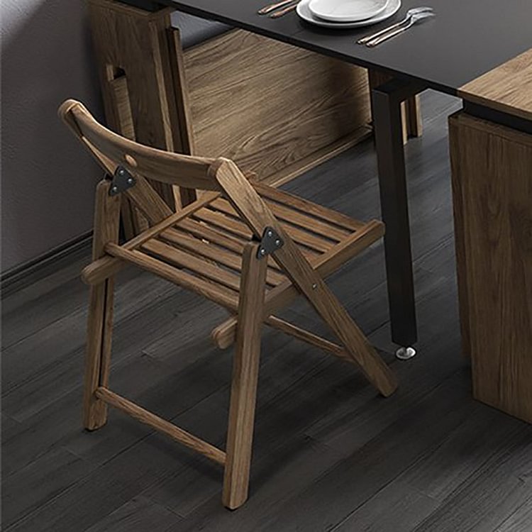 Homemys Modern Wood High Back Dining Chair