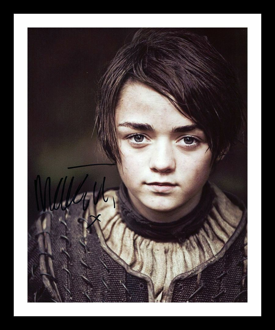 Maisie Williams - Game of Thrones Autographed Signed & Framed Photo Poster painting 5