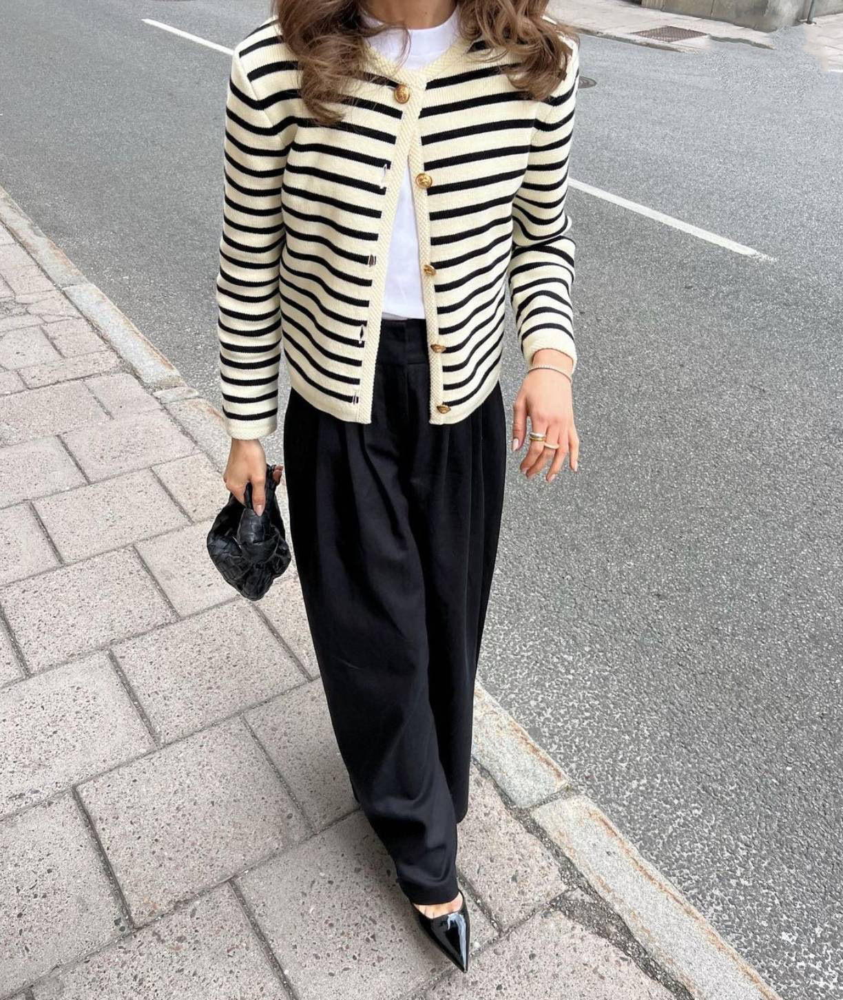 Ootddress Striped Knit 2 Piece-Set Shorts Women Fashion Zebra Printed Cardigan And High Waist Patchwork Shorts Sets Knitwear Outfits