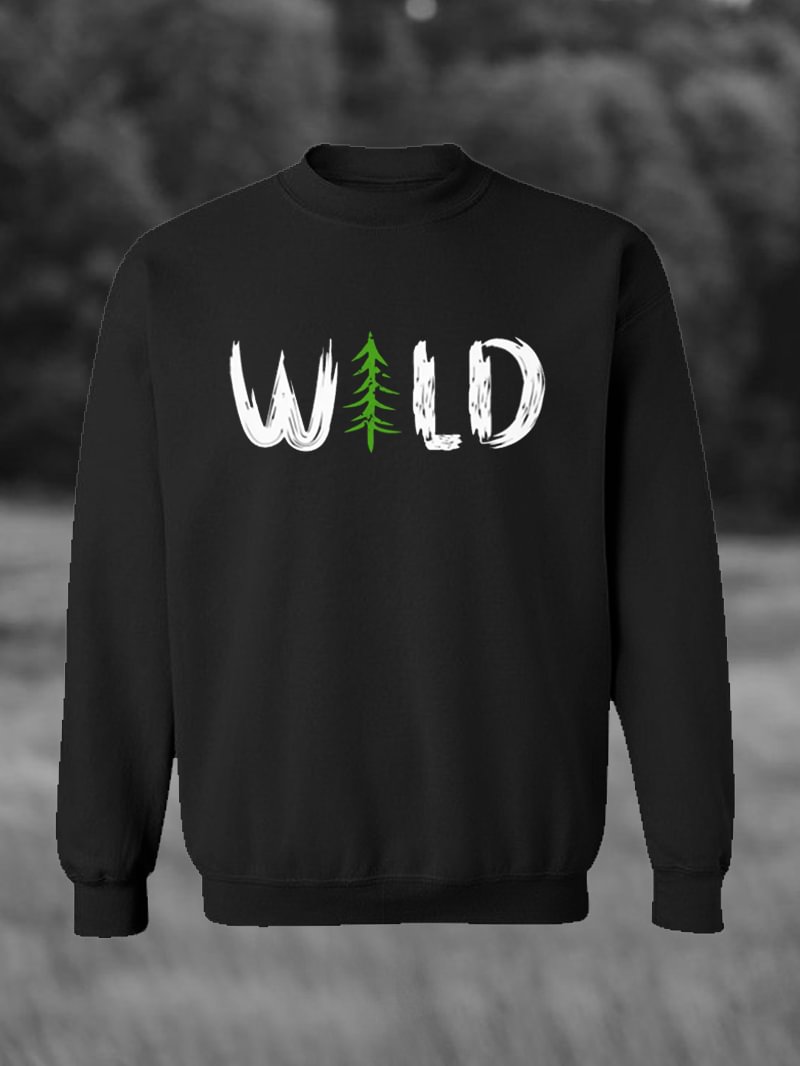Wild Printed Men's Fleece Sweatshirt in  mildstyles