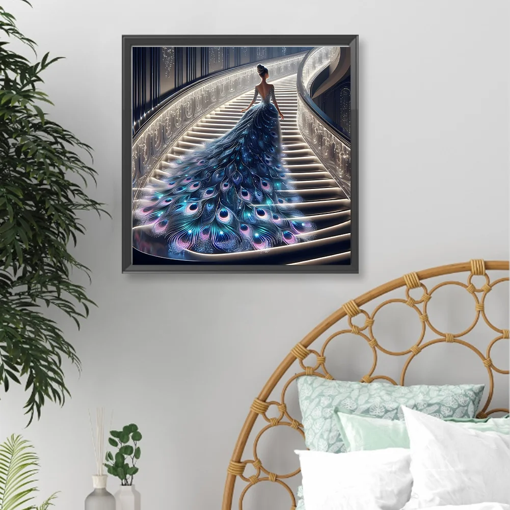 Diamond Painting - Full Round Drill - Gorgeous Skirt Beauty(Canvas|40*40cm)