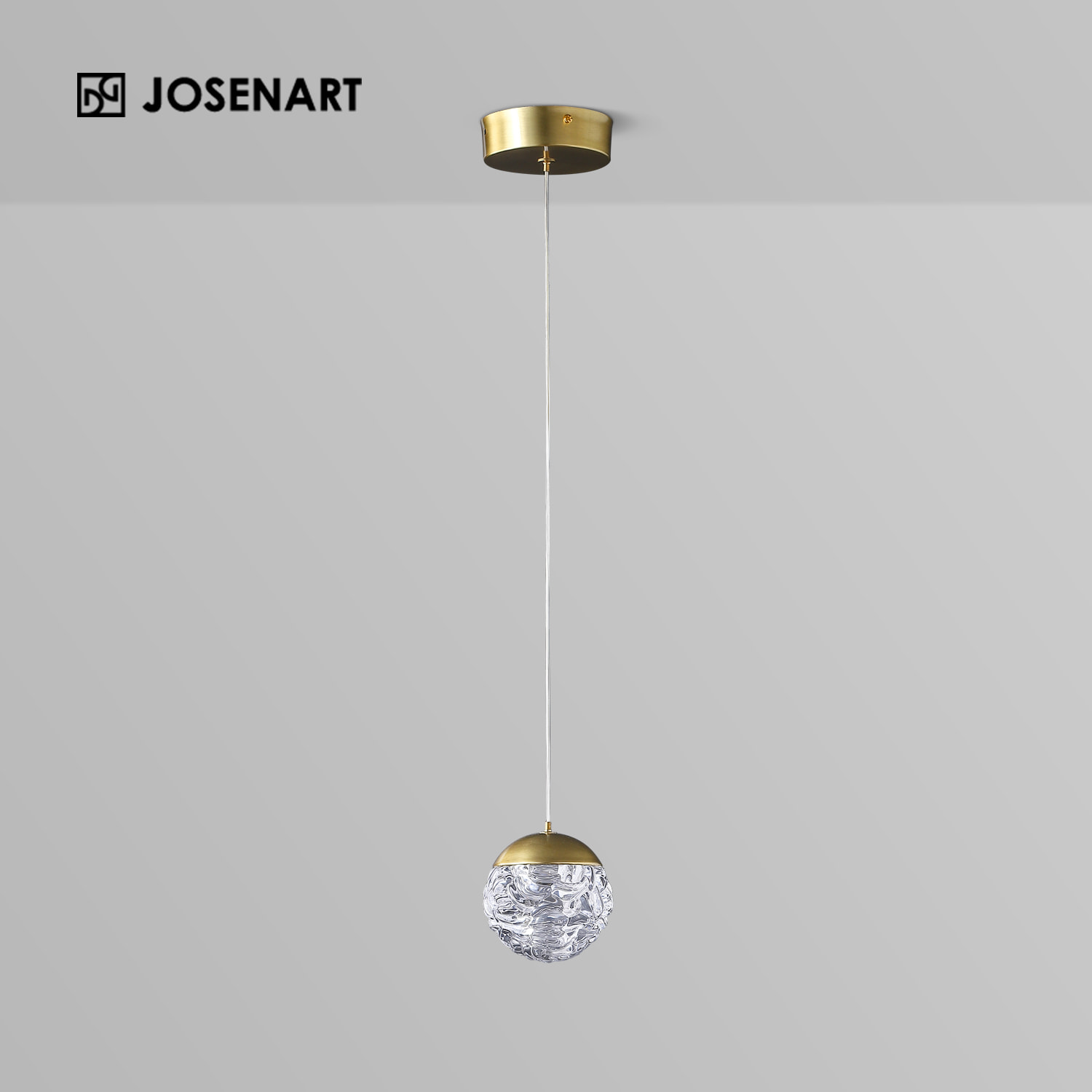 Led Bubble Crystal Globe Pendant  JOSENART Josenart
