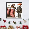 (50*50cm)Christmas Robot Dog - Full Round Drill Diamond Painting