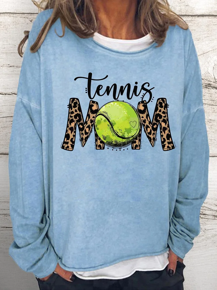 Tennis mom Women Loose Sweatshirt-Annaletters