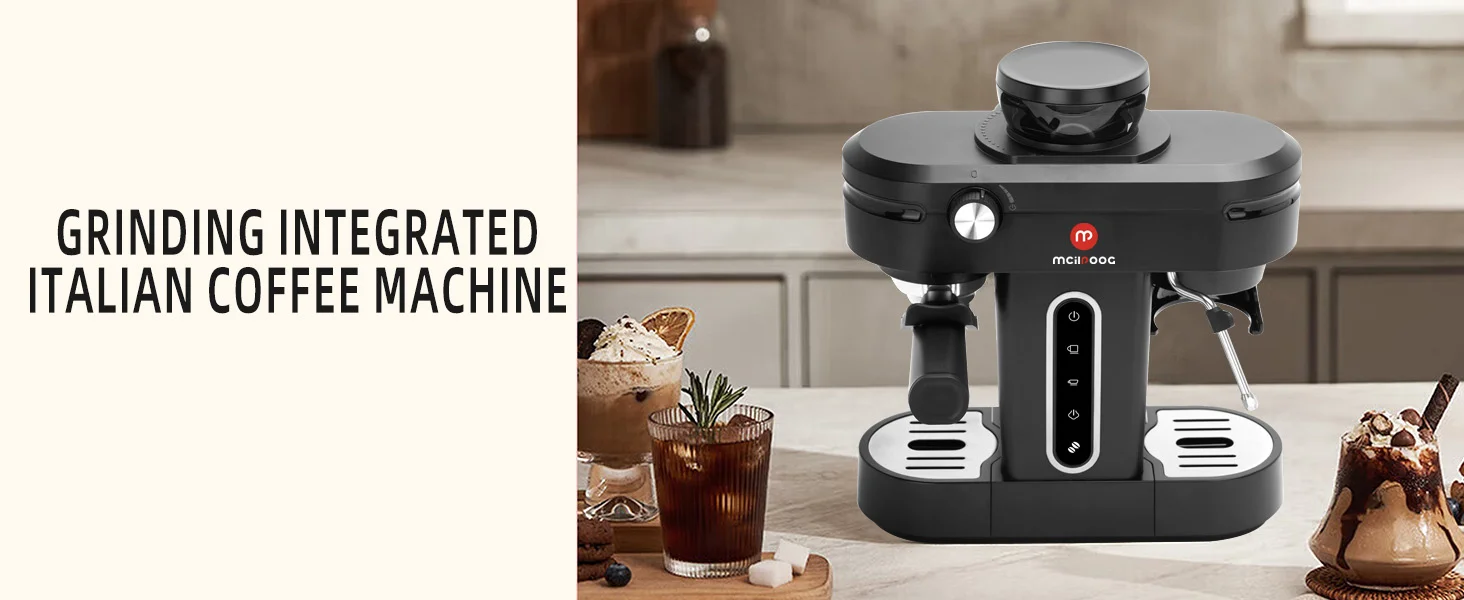 Mcilpoog AC510 15Bar Semi Automatic Espresso Machine Burkina