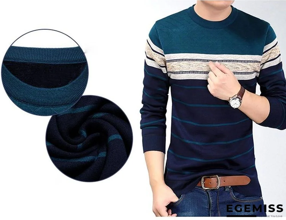 fashion casual clothing social fitness bodybuilding striped t shirts men t-shirt tee shirt pullover sweater | EGEMISS