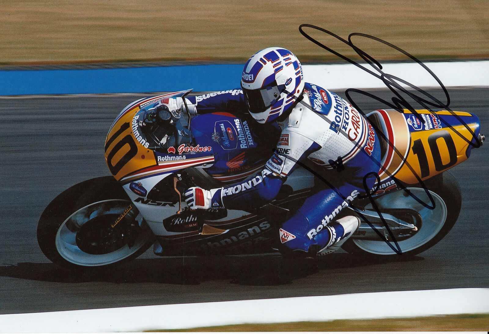 Wayne Gardner Hand Signed Rothmans Honda 12x8 Photo Poster painting 2.