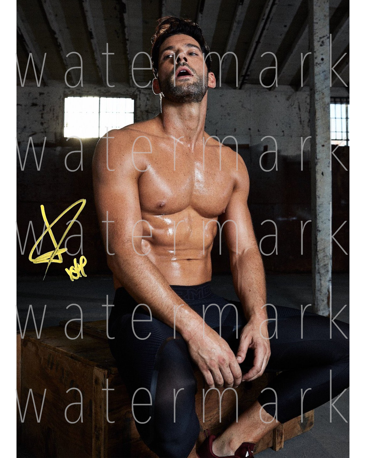 Lucifer Tom Ellis sexy signed 8X10 print Photo Poster painting picture poster autograph RP