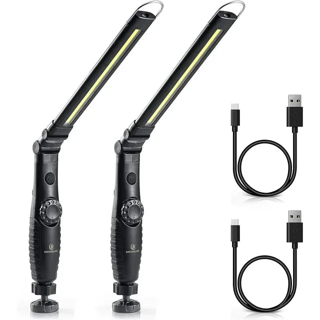 Work Lights, 360&deg;Rotate 5 Modes Magnetic Flashlights