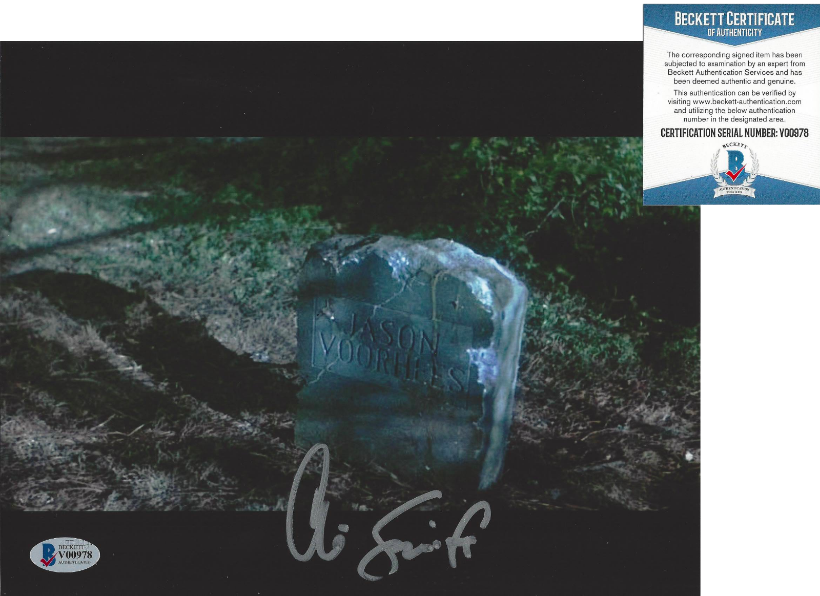 CHRISTOPHER SWIFT SIGNED FRIDAY THE 13TH: JASON PT VI 6 8x10 Photo Poster painting 2 BECKETT COA