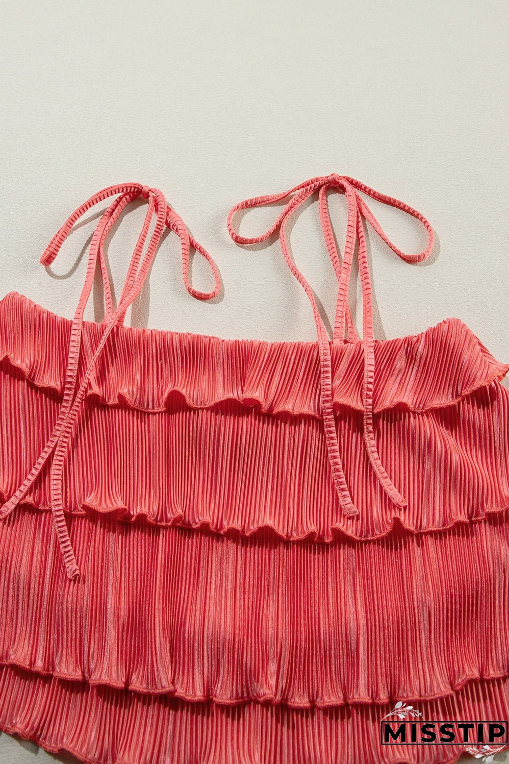 Cami Pleated Wide Leg Pants Set