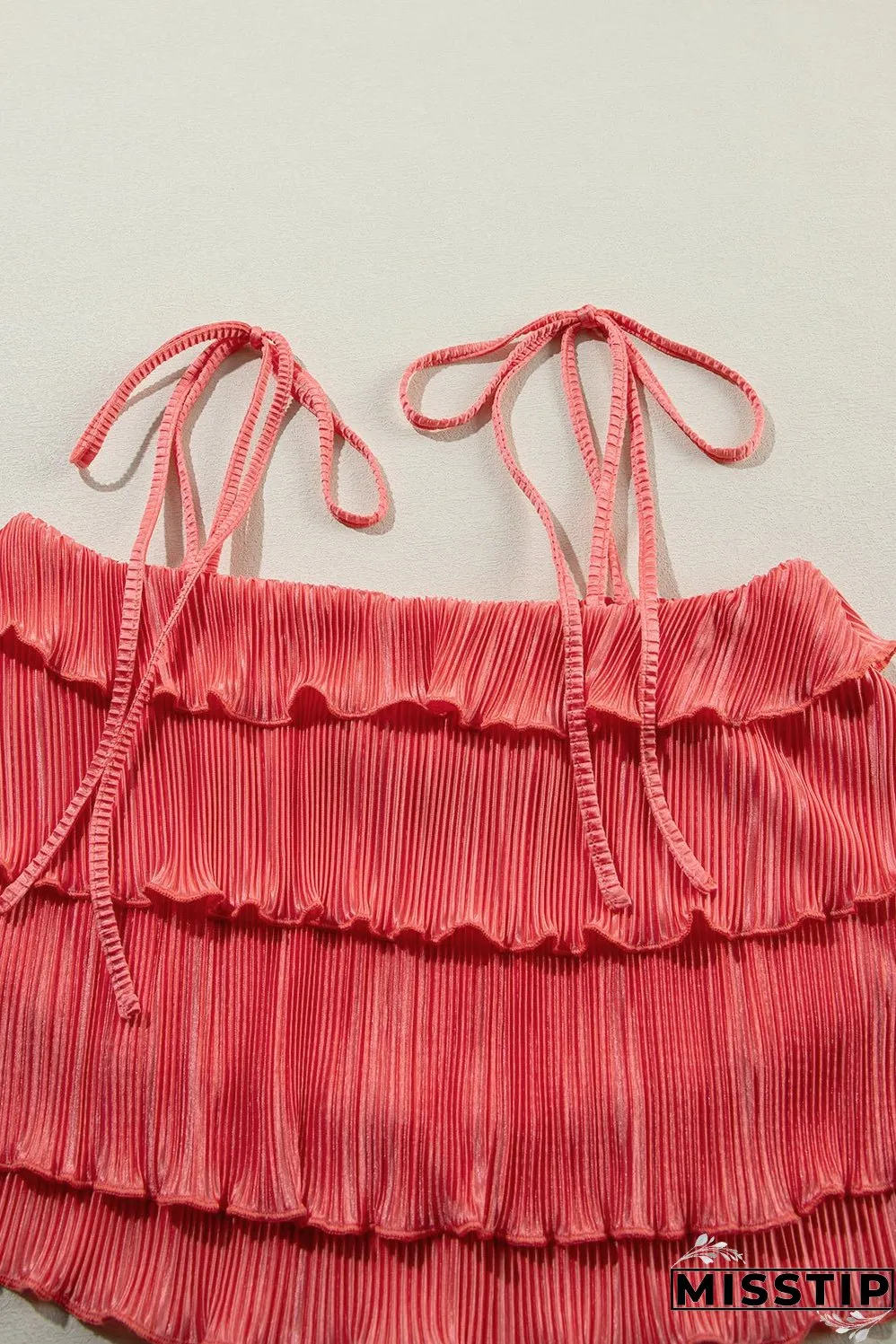 Cami Pleated Wide Leg Pants Set