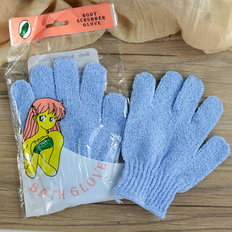 Fashion Solid Color Nylon Bath Gloves 1 Piece