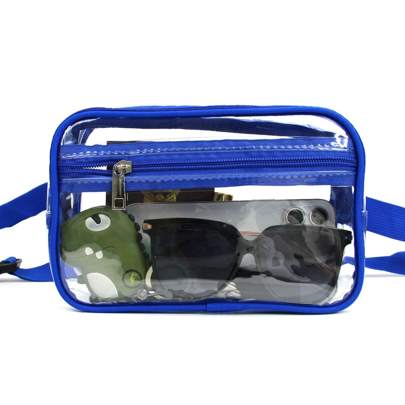 Transparent Waist Bag Men’s And Women’s Stadium Approved Belt Bag With Adjustable Shoulder Strap, Suitable For Holiday Game Travel