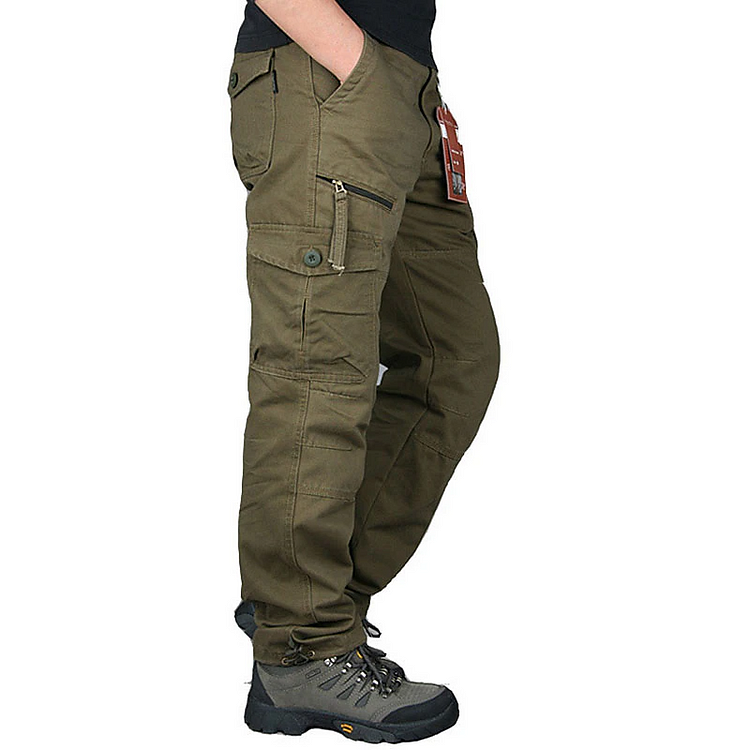 Men's Cargo Pants Hiking Pants Pocket Plain Comfort Breathable