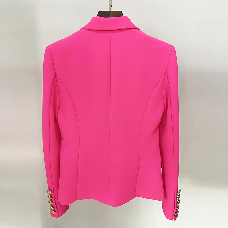 Nigikala Nigikala 2025 Star Fashion Metal Lion Head Buckle Double Buckle Blazer Phosphor