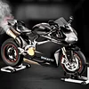 Motorcycle Model With Engine Startup, Throttle Control, And Exhaust Spray Simulation, Die-Cast Motorcycle, Ideal Gift For Men