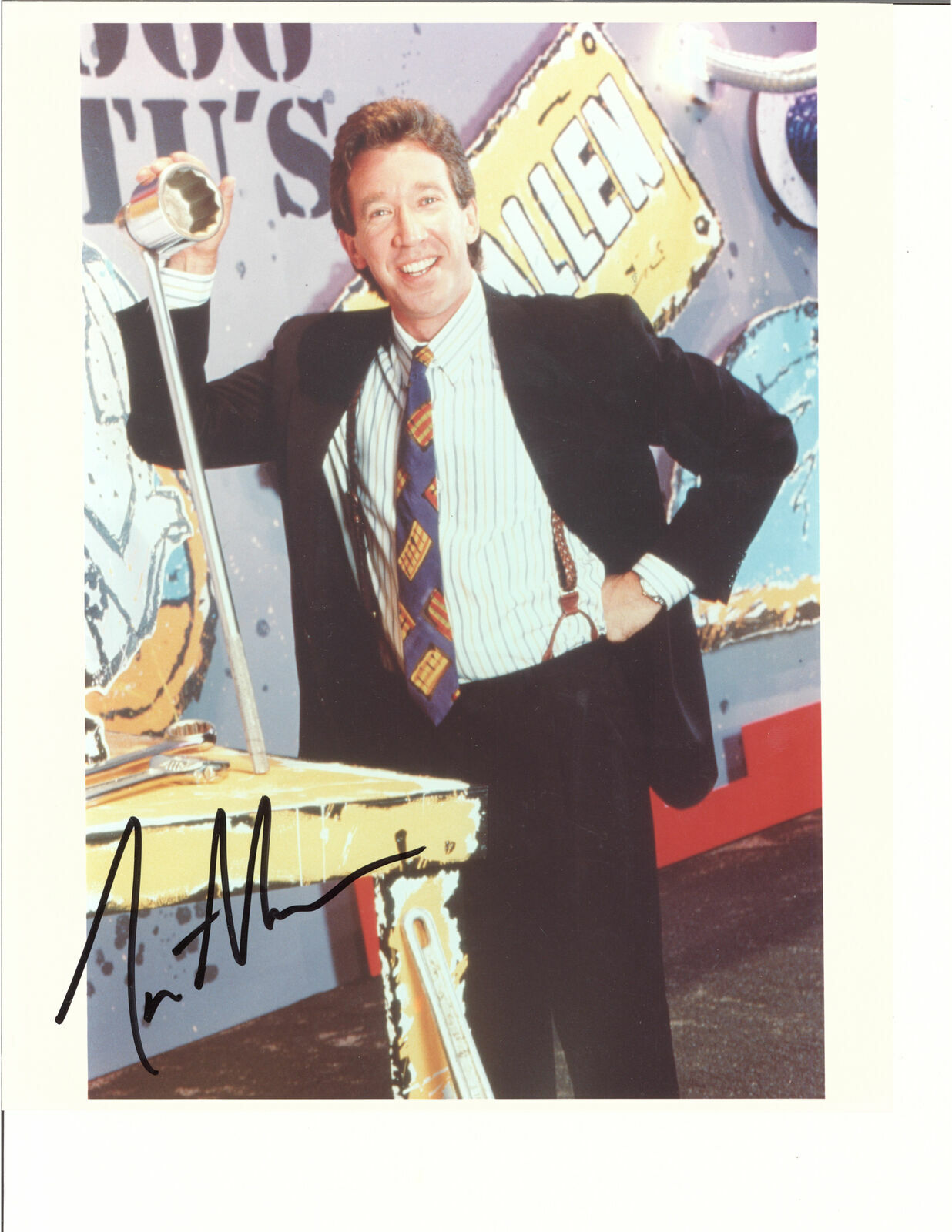 TIM ALLEN, LAST MAN STANDING, HOME IMPROVEMENT SIGNED Photo Poster painting W/COA 8X10