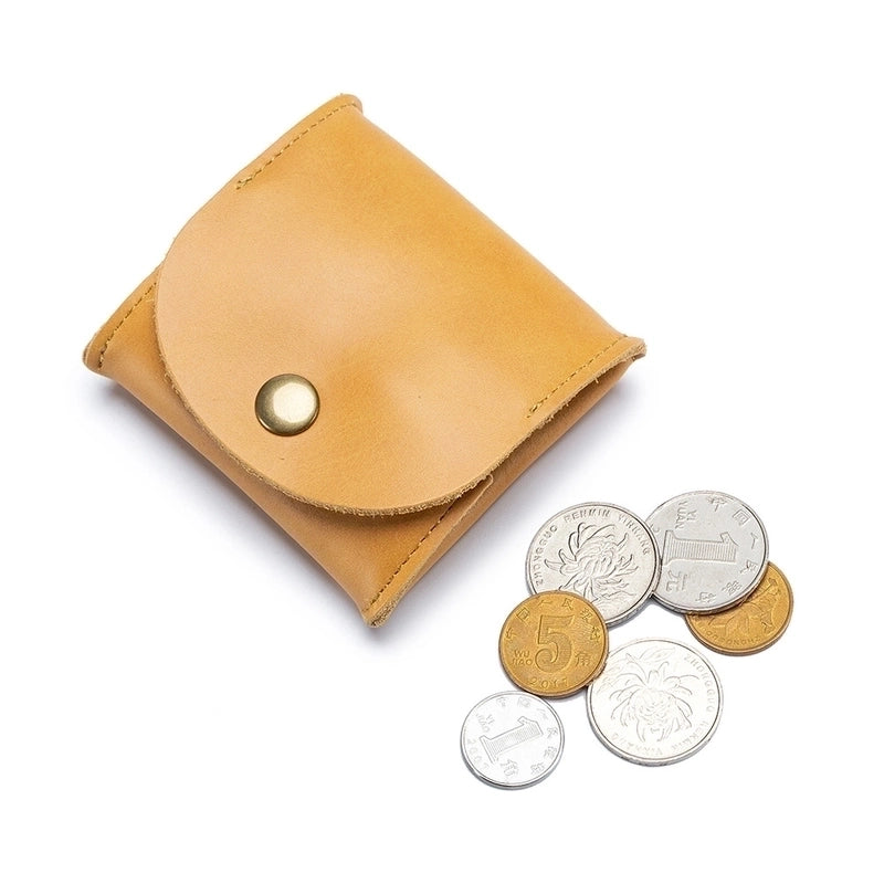 Japanese Genuine Leather Coin Bag Mini Earphone Bag Storage Bag Cowhide Small Money Bag Coin Purse