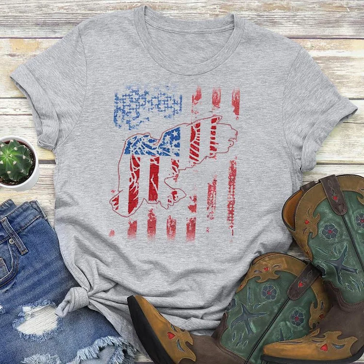 USA Flag T-shirt Tee --Annaletters