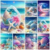 (Multi-Style)Beach Starfish and Shells-11CT Stamped Cross Stitch 40*50cm/15.75*19.69in