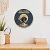 fille de la lune - Plaques rondes en m&eacute;tal(30*30cm)
