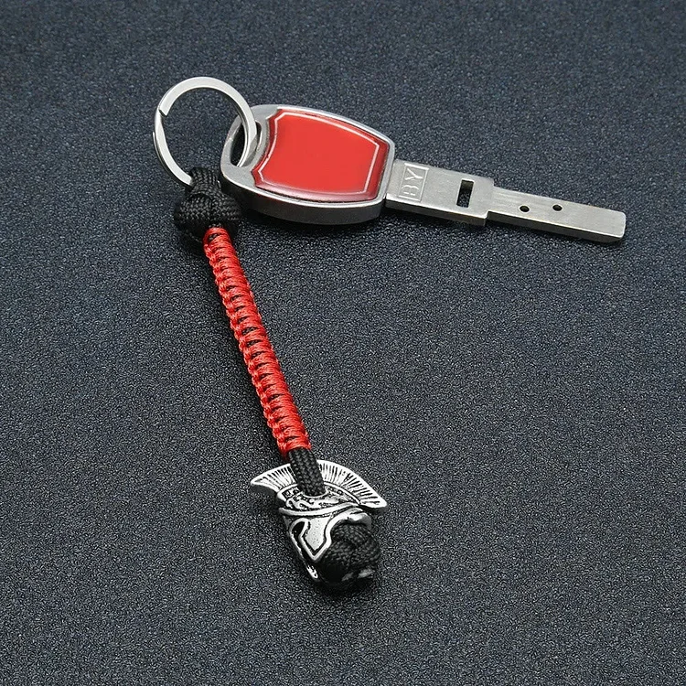 Coutureaura Spartan Warrior Paracord Rope Keychain