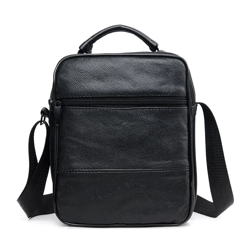 2021 Quality Leather Male Casual Design Shoulder Messenger Bag Fashion Cross-body Bag Tote Mochila Satchel