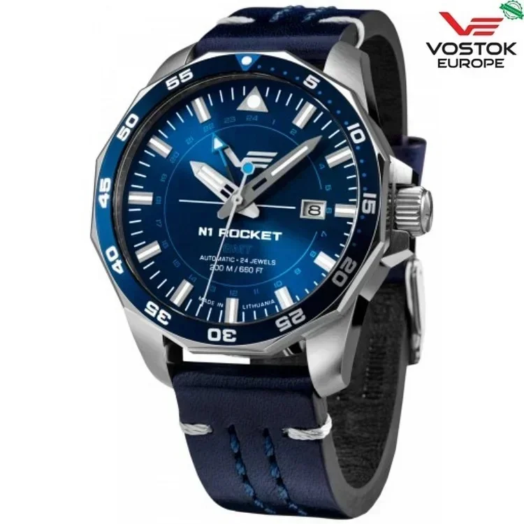 Pánske hodinky Vostok Europe NH34-225A713, hnedé