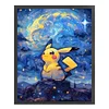 Pikachu-11CT Stamped Cross Stitch 40*50cm/15.75*19.69in