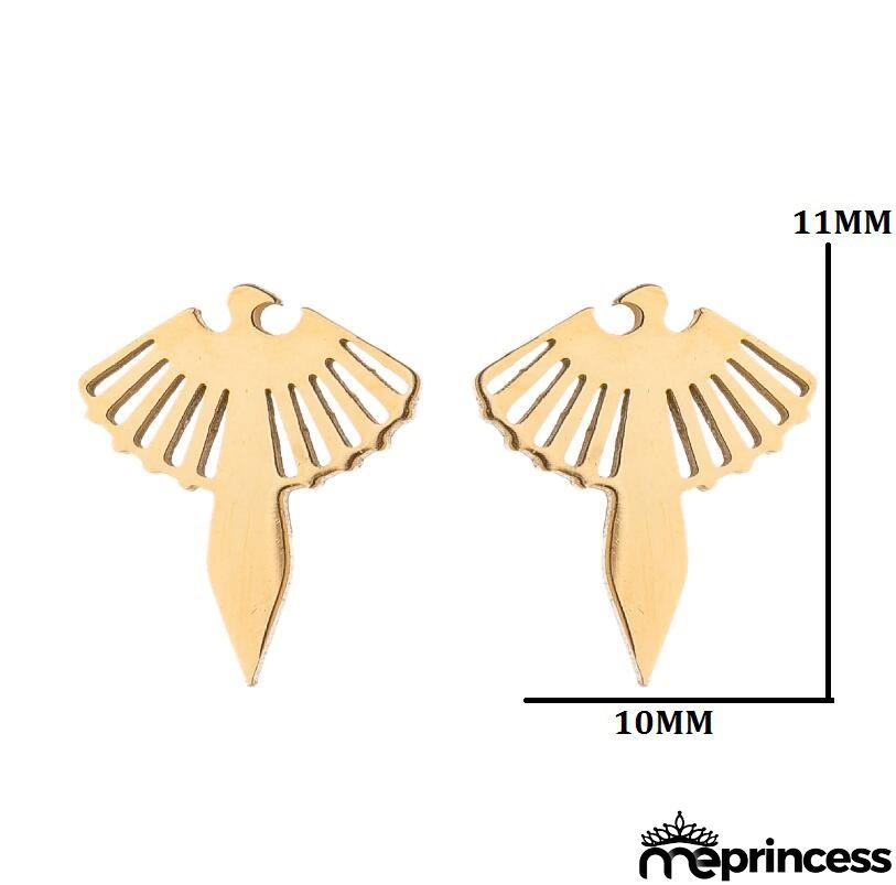 Women Fashion Hollow Eagle Owl Snake Dolphin Bee Giraffe Elephant Dog Cat Rabbit Fish Bird Penguim Stainless Steel Stud Earrings
