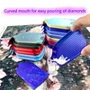 Diamond Painting Tray with Sliding Cover, Non-Spill Drill Organizer Diamond Art Accessories for DIY Craft 