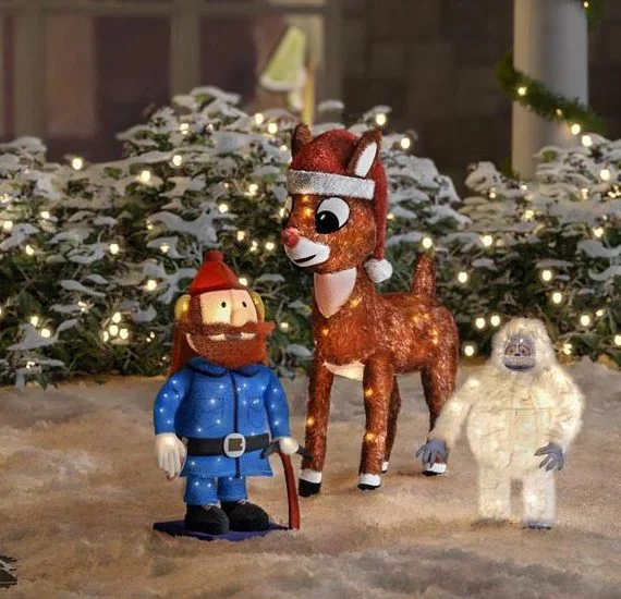 🔥kukelife🔥Christmas-led rudolph with santa hat