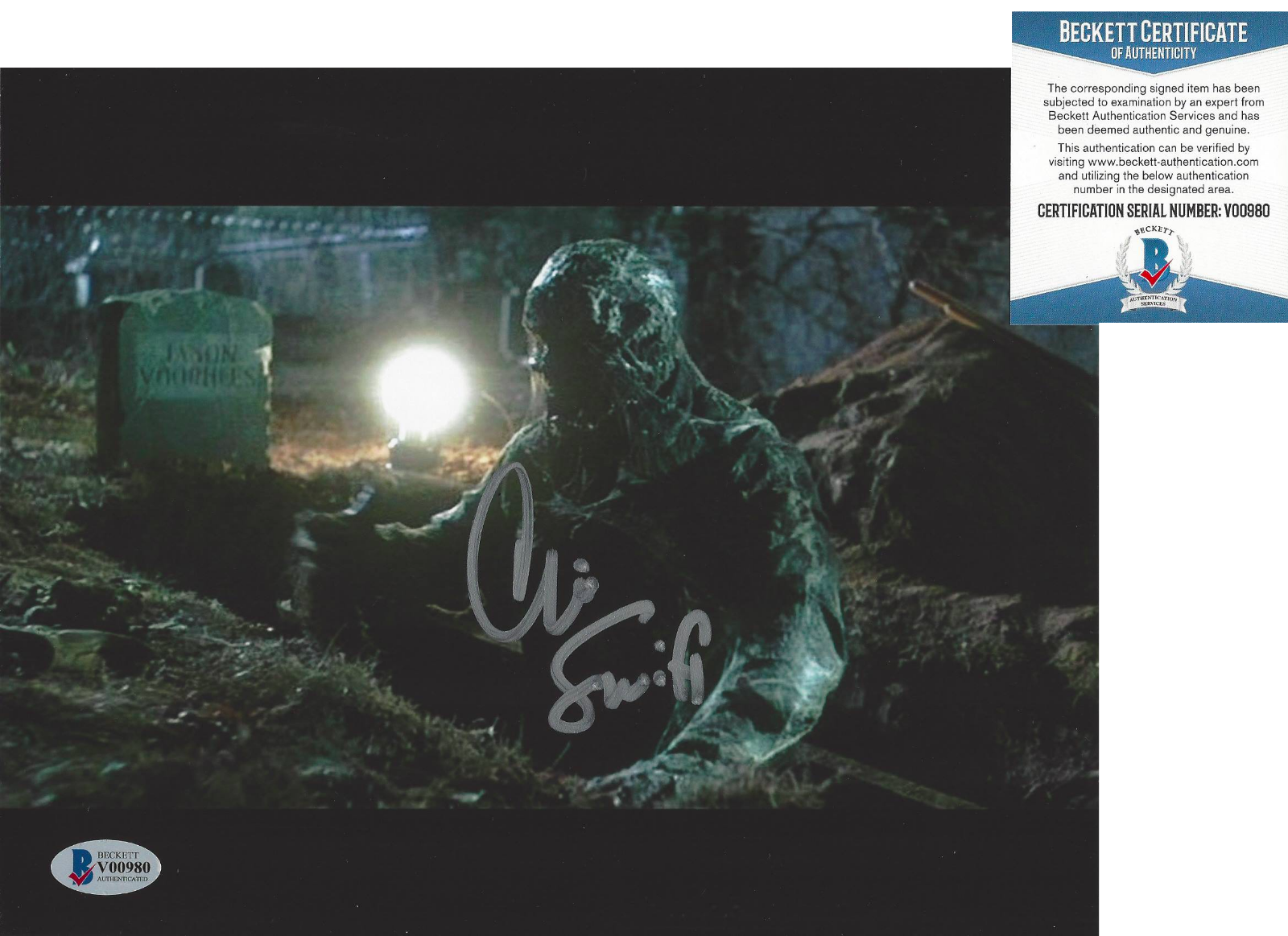 CHRISTOPHER SWIFT SIGNED FRIDAY THE 13TH: JASON PT VI 6 8x10 Photo Poster painting 4 BECKETT COA