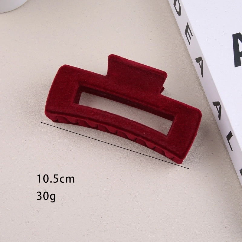 Women’s Retro Solid Color Plastic Hair Claws