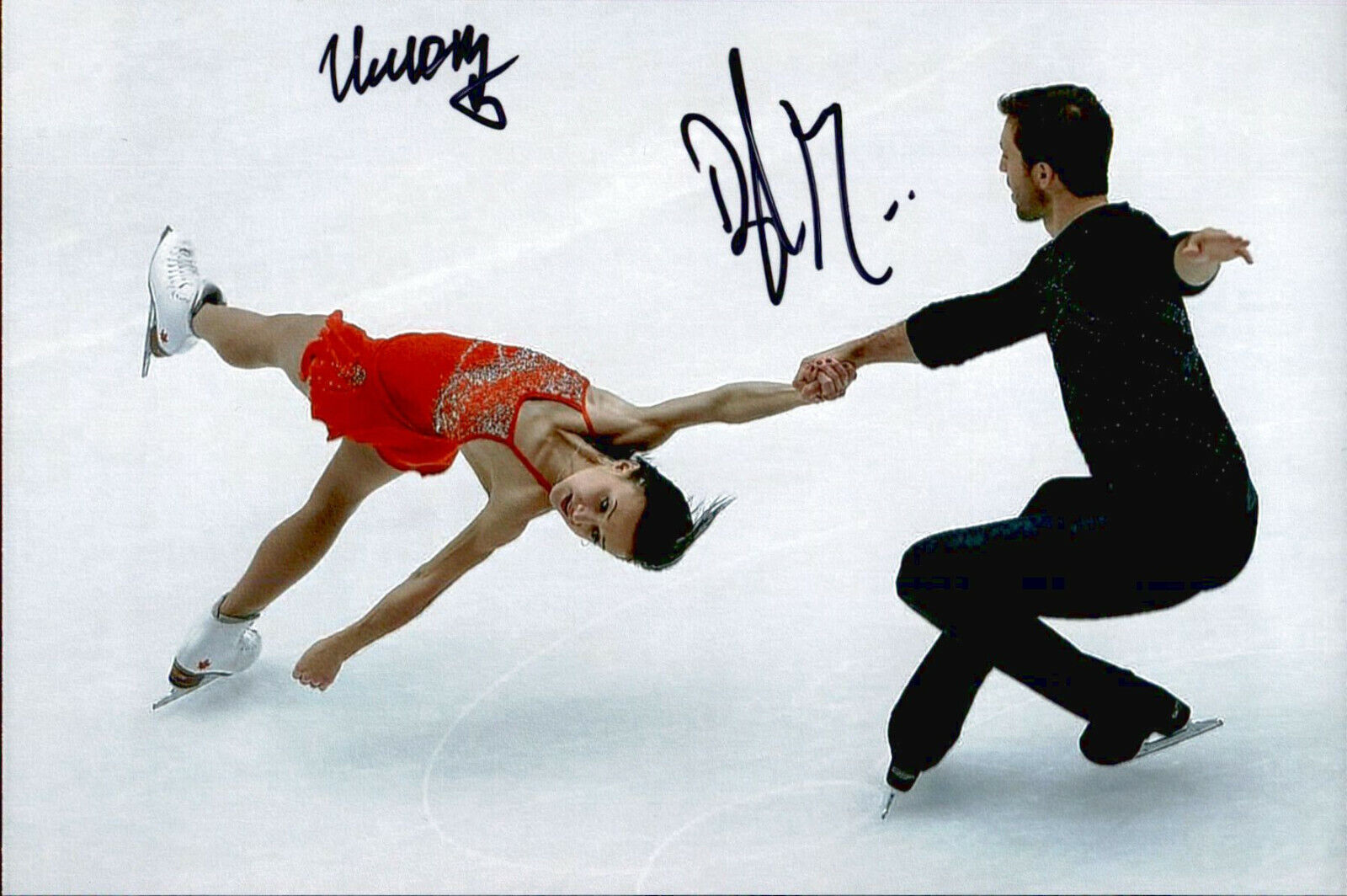 Lubov Ilyushechkina & Dylan Moscovitch SIGNED 4x6 Photo Poster painting Figure Skating CANADA #4