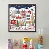 Winter Town-14CT Counted Cross Stitch 40*40cm/15.75*15.75in