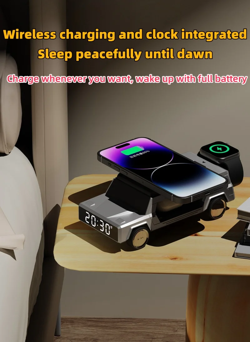 Desktop Bracket Wireless Fast Charging Creative Car Shape Design