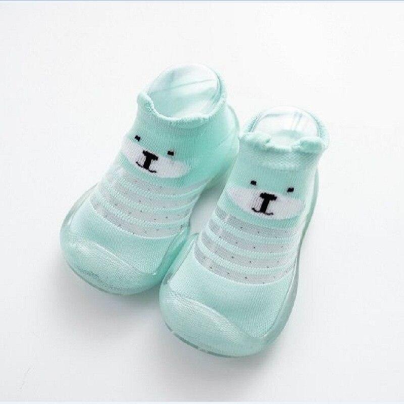 New arrived Unisex Baby Shoes Toddler First Walkers Baby Boys Summer Breathable Cartoon Knit Shoes Anti-slip Rubber Booties