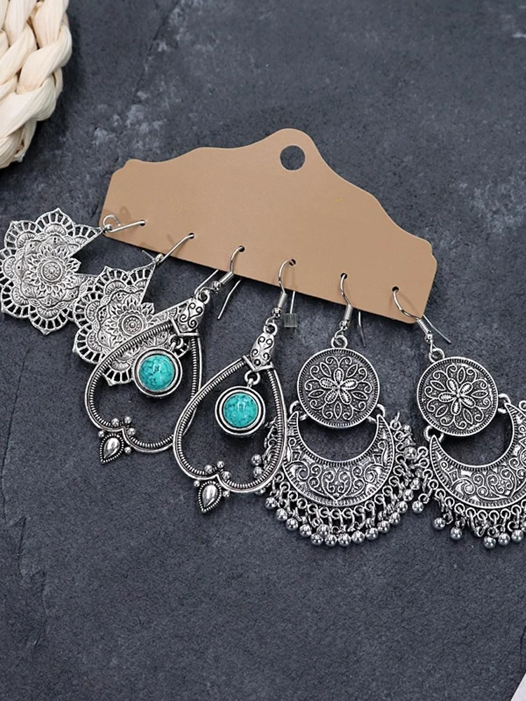 Bohemian Ethnic Style Earrings Set
