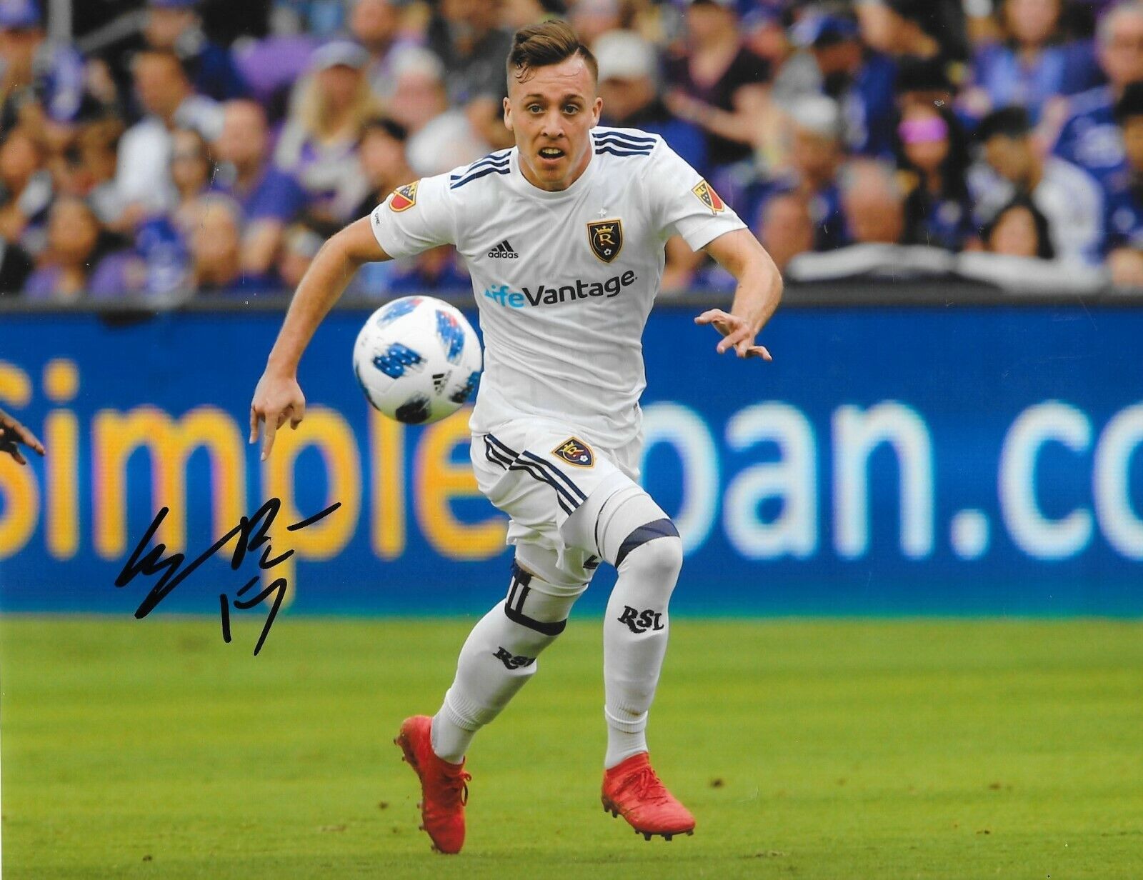 Corey Baird signed Real Salt Lake 8x10 Photo Poster painting autographed RSL MLS