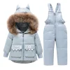 Hooded Kid Baby Girl Boy Winter Down Sets 2 Pcs