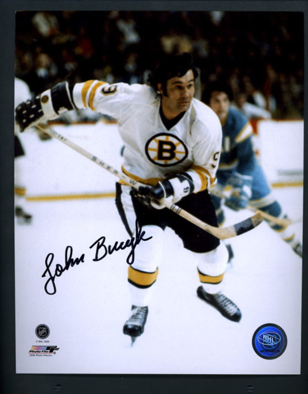 Johnny Bucyk Signed Autographed 8 x 10 Photo Poster painting Boston Bruins