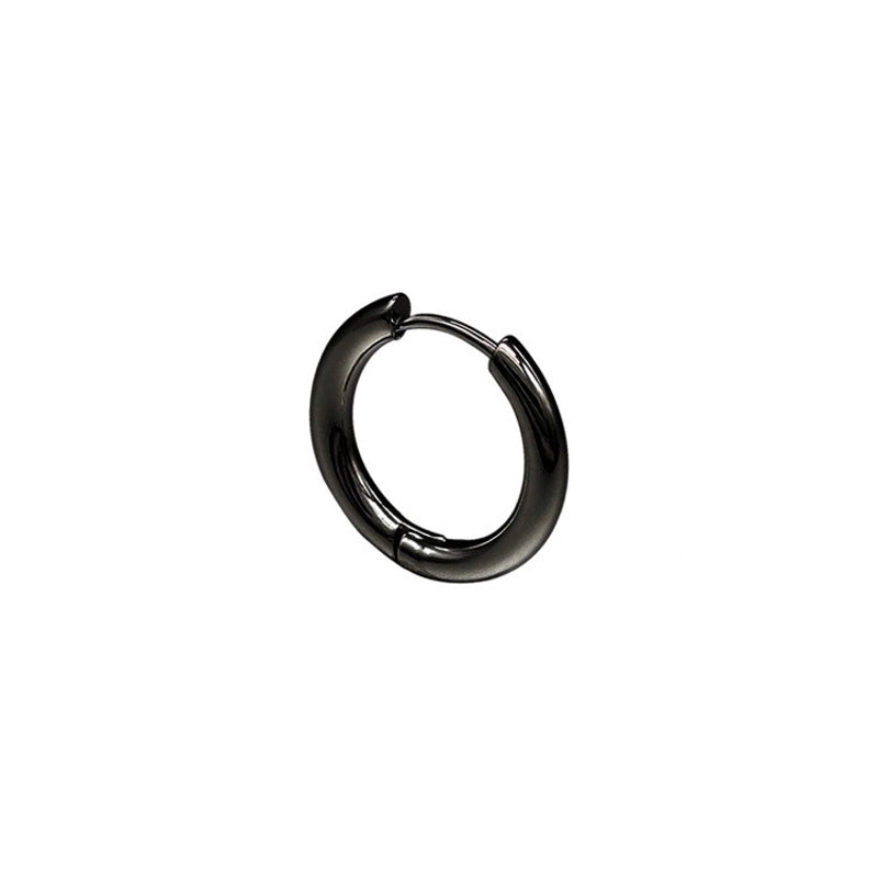 1 Piece Basic Minimalist Round Plating Stainless Steel Earrings