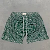 Relaxed Retro Paisley Shorts